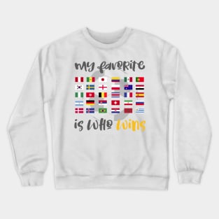 My Favorite Soccer World Cup Team Jersey Russia 2018 Shirt Crewneck Sweatshirt